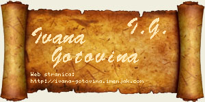 Ivana Gotovina vizit kartica
